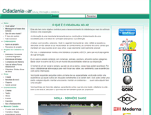 Tablet Screenshot of cidadanianoar.com.br